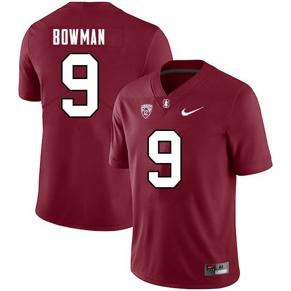 Men #9 Colby Bowman Stanford Cardinal College Football Jerseys Sale-Cardinal - Click Image to Close